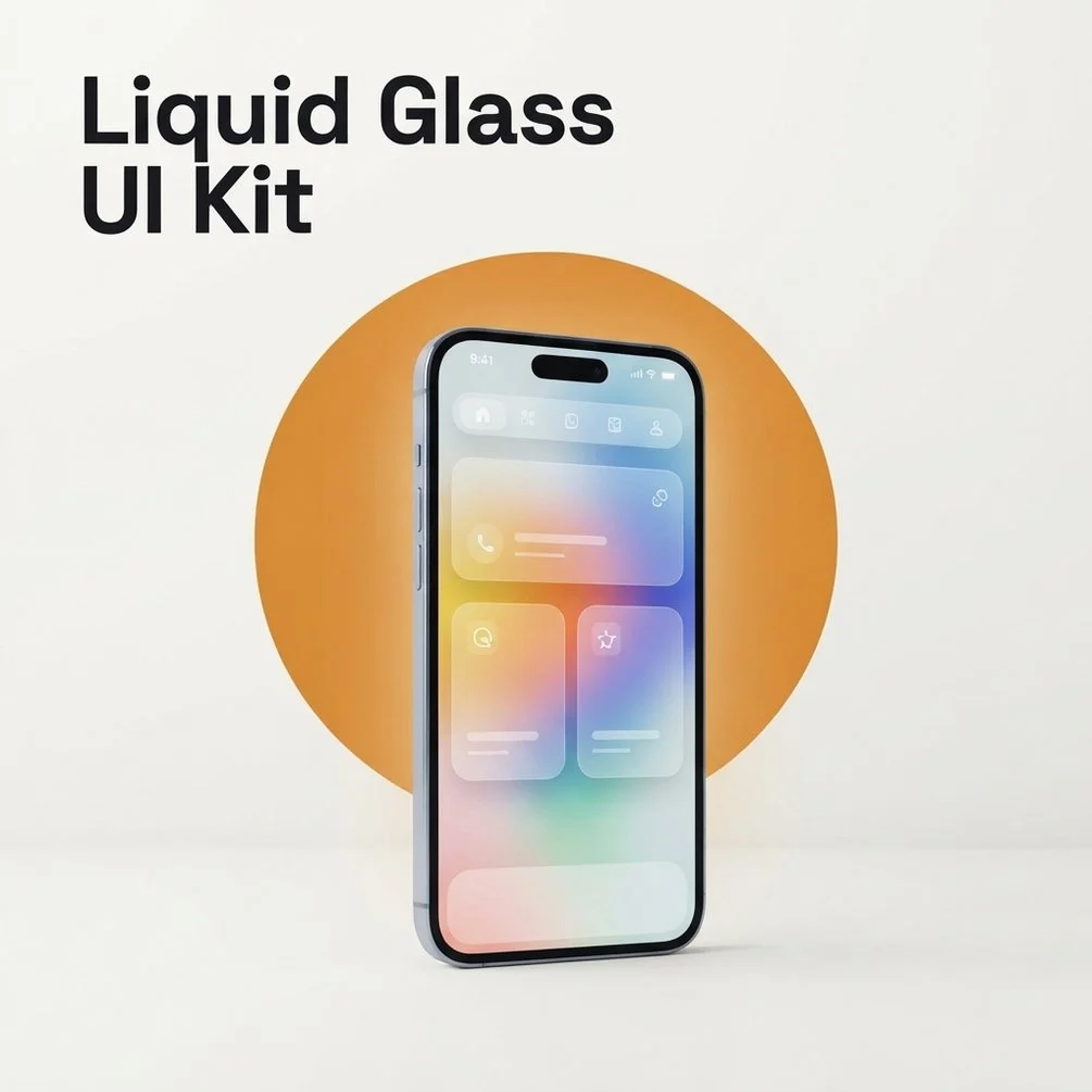 iOS Liquid Glass UI Kit — digital product on Gumroad